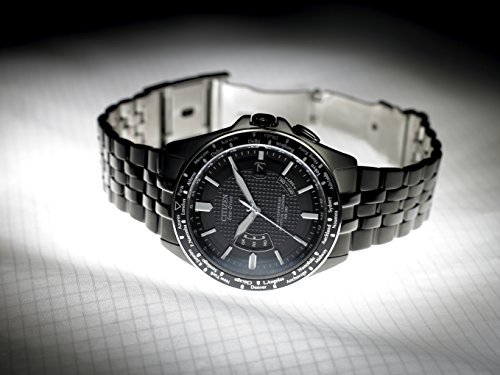 Citizen Men's Eco-Drive Watch with Black Dial Analogue Display and Stainless Steel Bracelet, CB0020-50E