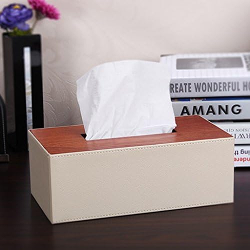 ZJHZXM GRJH® Solid Wood Tissue Boxes Simple Mahogany Continental Creative Leather Car Business Retro Pumping Cartons Creativity,Easy to clean (Color : #1)