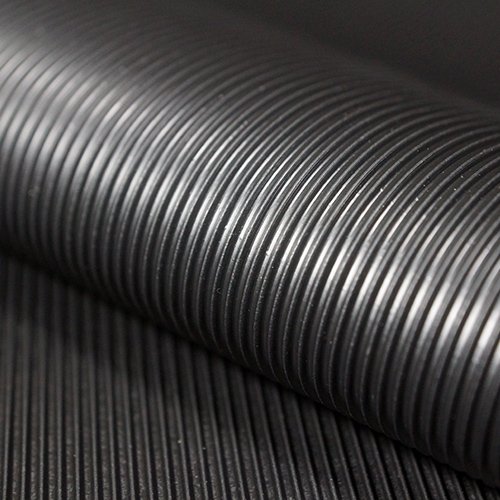 Feinriefenmatte | 1m²: 1,0 x 1,0m [Größe + Farbe wählbar] Stärke: 3mm | Farbe: Schwarz - 2