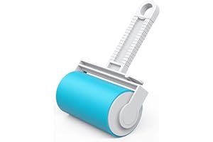 Novitika Rullo di Rimozione Appiccicoso RER Reli di Animali Domestici,2S Asciugatura Rapida,Riutilizzabile E Lavabile,Rimuovi Peli sulle Cucce,Cathouse,Tappeti,Vestiti,Divani,Tapis Roulant.