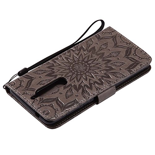 Nokia 5 H  lle  Dfly Premium Slim PU Leder Mandala Blume Pr  gung Muster Flip H  lle Bookstyle Stand Slot Schutzh  lle Tasche Wallet Case f  r Nokia 5