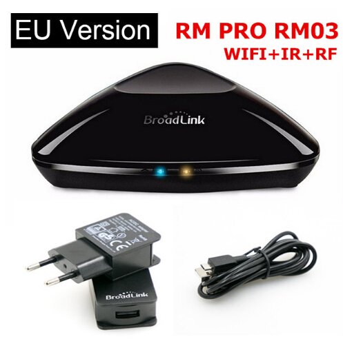 Broadlink RM Pro+ RM03 Inteligente casa Automatización WIFI + IR + RF Universalcontrol remoto Inteligente para Ios Ipad Androide EU enchufe