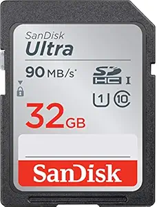 SanDisk 32GB Ultra SDHC UHS-I Memory Card - 90MB/s, C10, U1, Full HD, SD Card - SDSDUNR-032G-GN6IN