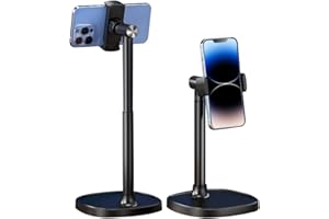 Hosann Century Soporte para teléfono móvil, soporte de mesa para teléfono móvil, 360°, ajustable para smartphone, compatible con iPhone 15, 14, 13, 12 Pro Max/Galaxy/Huawei/Xiaomei