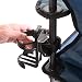 Qeedo Quick Cup Holder Universal - suitable for Pushchair, Buggy, Camping Chair - black