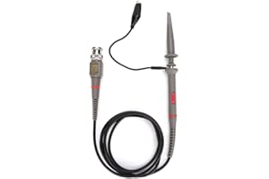 VIKYE Oscilloscope Probe, LA05022 Portable Accurate 1x 10x 20MHz Oscilloscope Clip Probes Maximum Input Voltage 600V Impedance 10MΩ