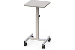 MAUL Stół do Projektora 38 X 38 Cm Stolik Pomocniczy Projektora i Rzutnika do 20 Kg Stojak na Laptopa z Regulacją Wysokości Stabilna Podstawa z 4 Kółkami Meble Biurowe Laptopa, Notebooka