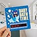 Owl Baby Bath Thermometer Card With New Moving Line Technology - Ensure baby's bath is not too hot or uncomfortably cold. Blue Fiz