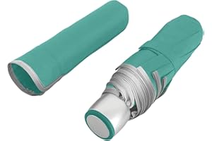 PERLETTI Ombrello Pieghevole Apertura Manuale Donna Uomo - Ombrello Antivento Piccolo da Borsa Viaggio Resistente Leggero - Ombrello Mini Compatto Tinta Unita - Diametro 98 cm