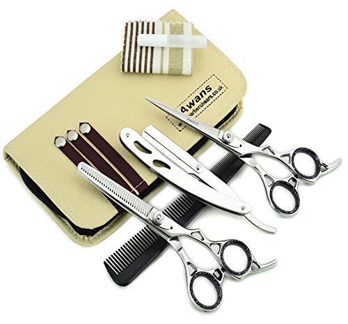 Hairdressing Barber Salon Scissors 6", Thinning Scissors 6", with Barber Shavette