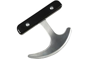 Identités Coltello a lama basculante, argento,nero