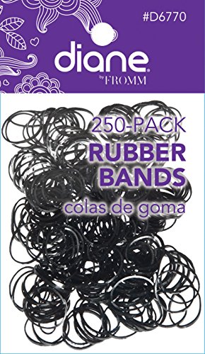 Diane Rubber Bands Black 250-Pack, 250-CT RUBBER BANDS BLACK by Mebco