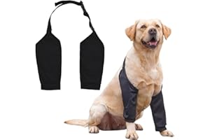 QEDBOJE Coudière pour Chien, Recovery Sleeve, Bandage de Coude, Genouillère Après Une Chirurgie, empêche Le léchage des plaies, Protection Patte (XL pour Chiens de Taille Moyenne et Grande)