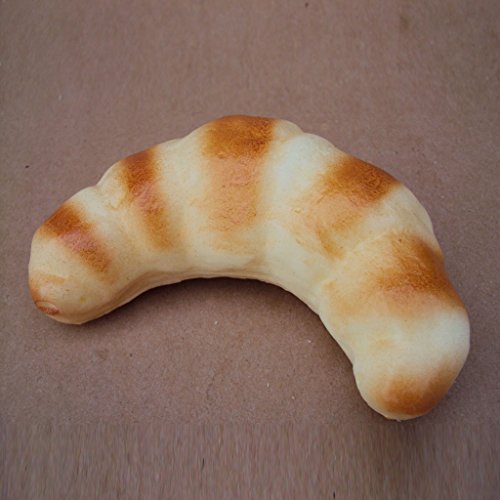 Jouet d'Imitation Cuisine Alimentaire Pain Artificielle en Plastique Décoration Cadeau - Croissant, 0.5mm 80LB
