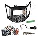 Produktbild Einbauset: Autoradio Doppel-DIN 2-DIN Blende Einbaurahmen Radioblende schwarz + ISO Radioadapter Radio Adapter + KFZ Antennenadapter für Chevrolet Orlando (KL1Y/KL1YN) ab 10/2010