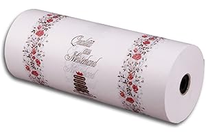 ‎WERTPACK Kucheneinschlagpapier Rosenranken, 50 cm breit, 10 kg, 1 Rolle(n)