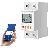 eMylo WiFi Energy Meter 63A Single Phase with Leak Protection | 80-400V AC; Accuracy &le;1%; Smart Life/Tuya; Alexa and Google H