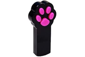 AOORY Cat Juguete Interactivo LED Luz Beam Puntero Juguete del Animal doméstico Herramienta de rasguño de Ejercicio (Negro)