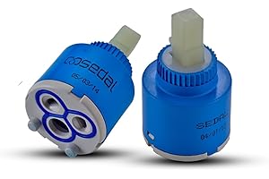 KEOKBON 35mm Keramik Kartusche, Wasserhahn-Ventil für Einhand Armaturen, Mischbatterie Ventil Ersatz