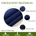 PONYDANCE Blackout Window Curtains for Kitchen Super Soft Solid Room Darkening Thermal Insulated Light Blocking Drapery Top Tape Pencil Pleat Curtain Drapes, 2 Panels, W 46 x L 72 Inch, Navy Blue