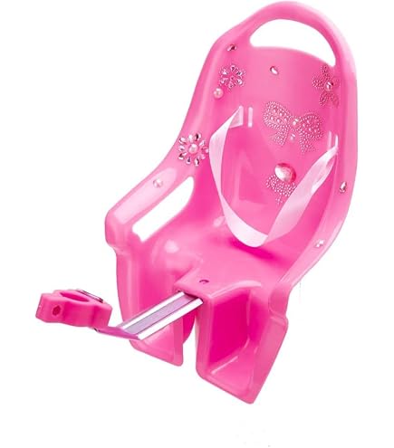 Siège De Vélo Pour Poupée - Avec Autocollants DIY | Adapté Aux Poupées Et Peluches - Pour Jeux Imaginatifs