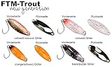 4 FTM Spoon Tango 1,8g - Forellenblinker zum Spinnfischen, Forellenköder zum Spinnangeln, Blinker für Forellen, Löffelblinker