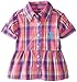 U.S. Polo Assn. Baby-Girls Infant Plaid Shirt with Roll Cuff, Pink Kite, 12 Months Color: Pink Kite Size: 12 Months Infant, Baby, Child