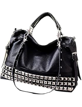 Leder Handtaschen Tasche Tasche Umhängetasche Mit Nieten Für Frauen