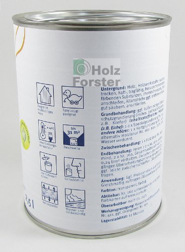 AURO Holzlasur Aqua Nr. 160-97 Palisander, 2,50 Liter - 2