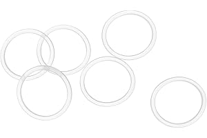 PATIKIL 18mm OD x 1,5mm Larghezza O-Ring in Silicone, 40pz VMQ Metrico Guarnizioni Sigillanti per Rubinetti Tubatura Riparazione, Bianco