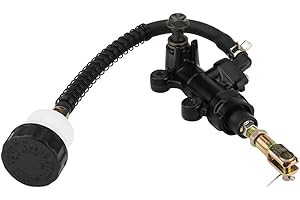 Aramox Rear Foot Brake Pump Hydraulic Master Cylinder Rear Brake Pump Reservoir for GSXR 600 750 1000 1300