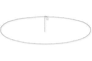 GD GOOD.DESIGNS EST. 2015 Cintura - catena regolabile con piccole perle Dots (78-93 cm) con placcatura in oro 18K I Catena corporea impermeabile per donne I Catena corporea ipoallergenica