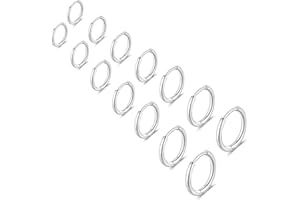 XENQITO 7 Pares Pendientes de Aro,de Acero Pendientes Hombre,Aros Acero Inoxidable,Pendientes de Aro Pequeños de Cartílago para Hombre y Mujer,Aretes de Aro Hipoalergénicos de Acero Inoxidable,8-20 mm