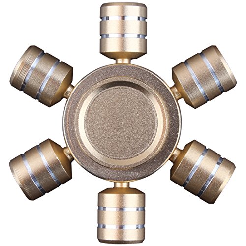 FEZZ Hand Fidget Spinner Toy EDC Metal bearing Design High Speed Time Killer for ADD ADHD Stress and Anxiety Relief (Gold) FEZZ Hand Fidget Spinner Toy EDC Metal bearing Design High Speed Time Killer for ADD ADHD Stress and Anxiety Relief (Gold)