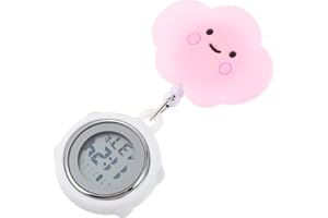 UKCOCO Pocket Watch Montres D' Numériques Multifonctions pour Femmes Clip sur Montre D' Clip sur Montre de Poche Numérique Watch