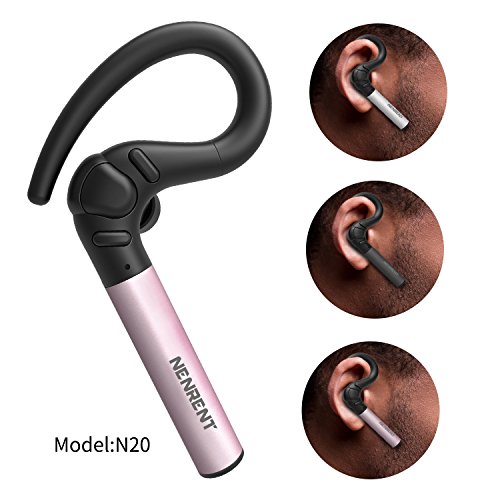 Nenrent S580 Auricular Bluetooth, más Tiempo de conversación hasta 12-15 Horas, Auricular inalámbrico Bluetooth con micrófono Manos Libres Llamadas para Celular y más