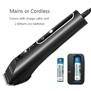 Woolala Salon Professional Hair Clipper Cordless Rechargeable for Adults and Toddlers Rapid Charging with 4 Guides Comb - Image 3