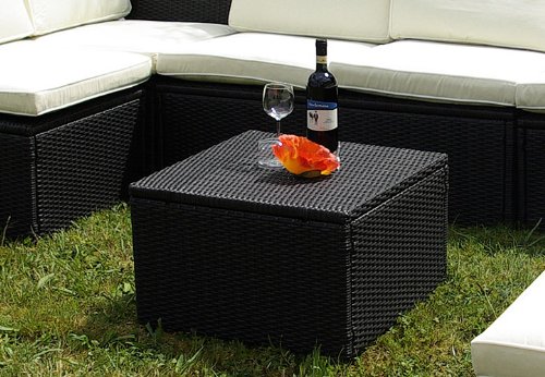 Gartenmöbel 10tlg. Sitzgruppe Poly Rattan Lounge Garten Garnitur grün
