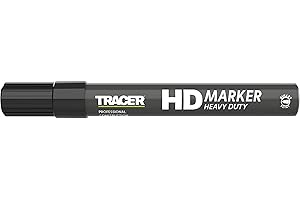 Tracer Heavy Duty Construction Marker (1-3mm Bullet Point General-Purpose Marker ideal for construction sites) – Black