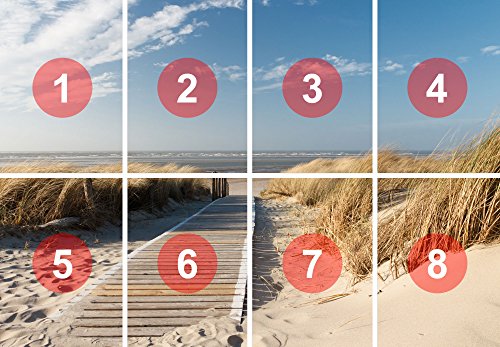 Fototapete Ocean Way 366x254cm Tapete Meer Ozean Strand Dünen Steg deco.deals - 3
