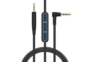 PANLOUTING Sostituzione Cavo Audio Cavo Aux 3,5mm a 2,5mm con Microfono e Pulsanti di Controllo per Cuffie | Compatibile con Bose Quiet Comfort QC25 QC35 SoundLink SoundTrue