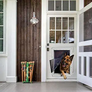 Ideal Pet Products Designer Series Ruff-Weather Pet Door with Telescoping Frame, Super Large, 15