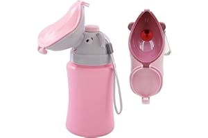 HPERU Voyage Potty Portable Travel Toilet pour tout-petit Travel Baby Nitty Pee Bottle Portable Potty pour filles Camping Camping Travel Pink Travel Potty Sacs111