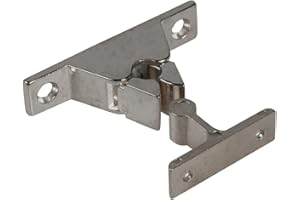 IBFM Soporte de puerta con mecanismo de sujeción, distancia a la pared 35 mm, zamak cromado; plata; 1 unidad