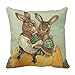 Produktbild KLYDH Vintage Victorian Easter Bunnies, Giant Easter Egg Pillow Cover 18x18
