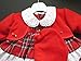 Dress Jacket And Beret Hat Red Tartan Pattern (3-6 Months)