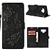 Produktbild Roreikes Samsung Galaxy Note 9 Hülle,Galaxy Note 9 Brieftasche Case,Handyhülle Premium PU Lederhülle Brieftasche Flip Case Tasche Wallet Cover Innere Soft TPU Silikon Doppelseitige Schmetterlings-Prägung mit Kartensteckplätzen für Samsung Galaxy Note 9 6.4Zoll-Schwarz