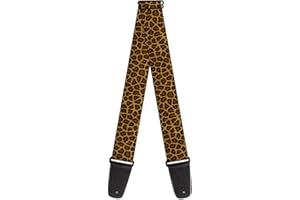 Buckle-Down Correa de guitarra – Osos bailando negro/multicolor – 2 pulgadas de ancho – 29-54 pulgadas de largo