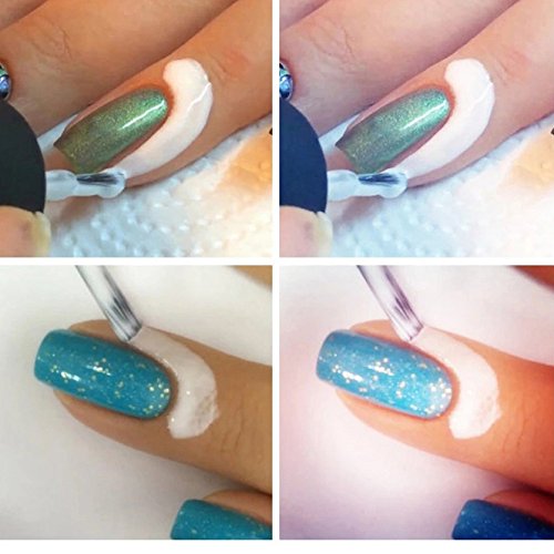 Ularma Nail Creme 10ml Nagelcremes abziehen Decklack Nagellackentferner Anti-Überlauf-Kleber rosa - 2
