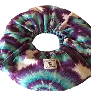 Critter Cuddler Small Animal Carrier and Bonding Pouch Anti-anxiety Interactive Play Exercise Ring Therapeutic for Both Pet & Handler Small Dog Cat Soft-sided Carrier Sling (Tie Dye)